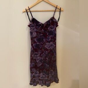 Y2K midi ruffle dress